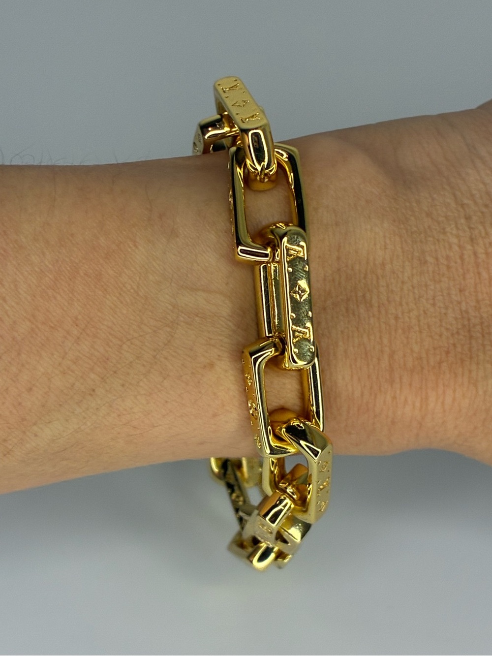 Vintage Gold Link Bracelet - Elegant Women's Chain Bracelet